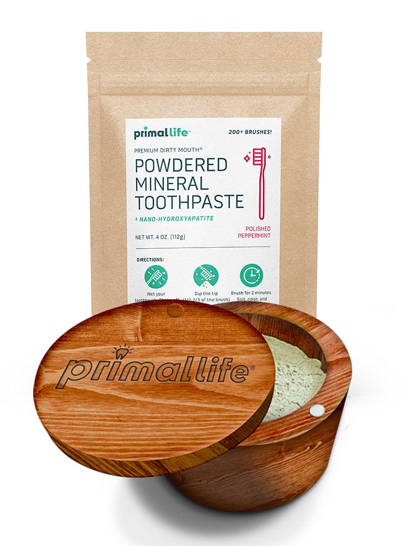 Wooden Toothpowder Box Package