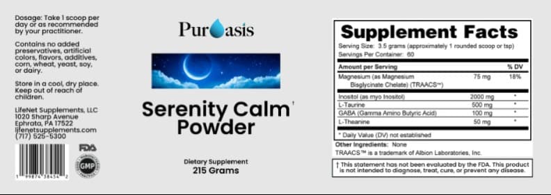 PurOasis Serenity Calm Powder 215g-2