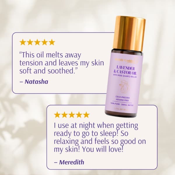 Organic Castor oil & lavender roll-on testimonial