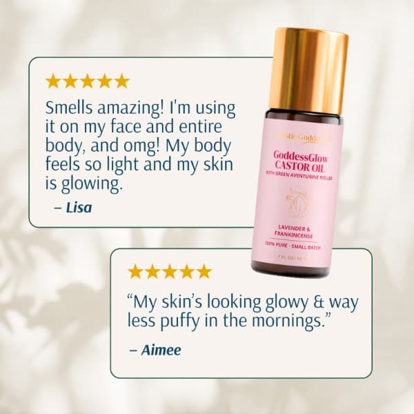 GoddessGlow Castor oil Roll-on testimonials