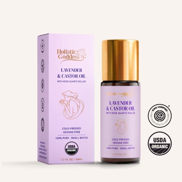 Organic Castor Oil & Lavender Oil Roll-on