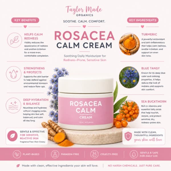 Rosacea Calm Face Cream | Taylor Made Organics