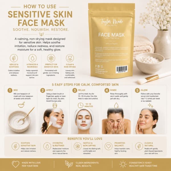 Sensitive Skin Face Mask | Taylor Made Organics