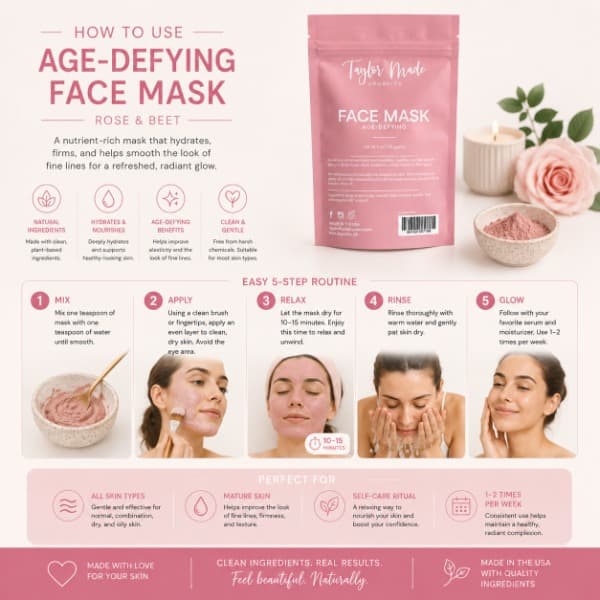 Age Defying Face Mask | Taylor Made Organics