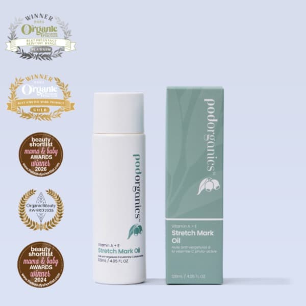 Award winning stretch mark oil