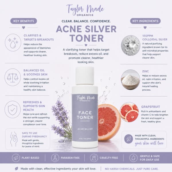 Acne Silver Toner | Taylor Made Organics