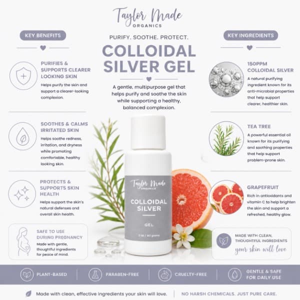 Colloidal Silver Gel | Taylor Made Organics