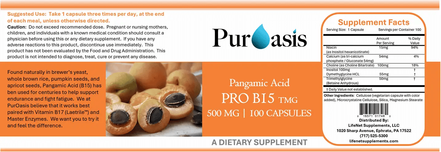 PurOasis_Pro-B15_facts