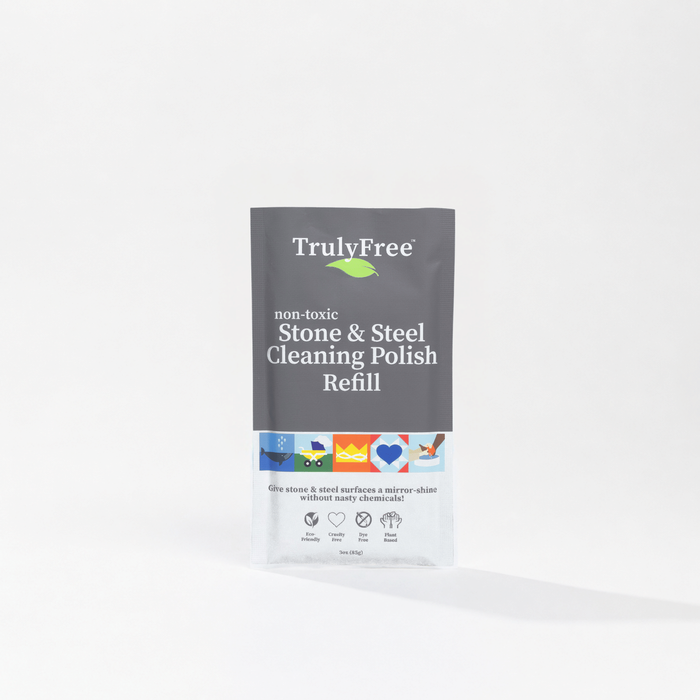 Truly Free Non-Toxic Stone and Steel Cleansing Polish (1 pack- Refill Pouch)