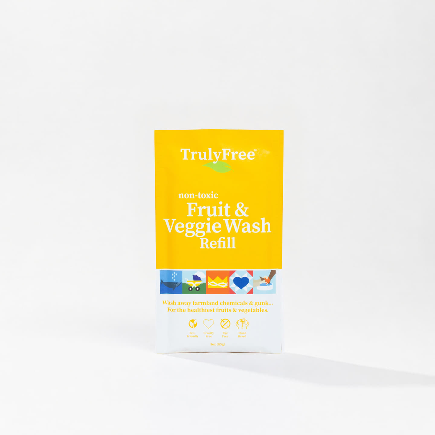 Truly Free - Non-Toxic Fruit and Veggie Wash (1 pack- Refill Pouch)