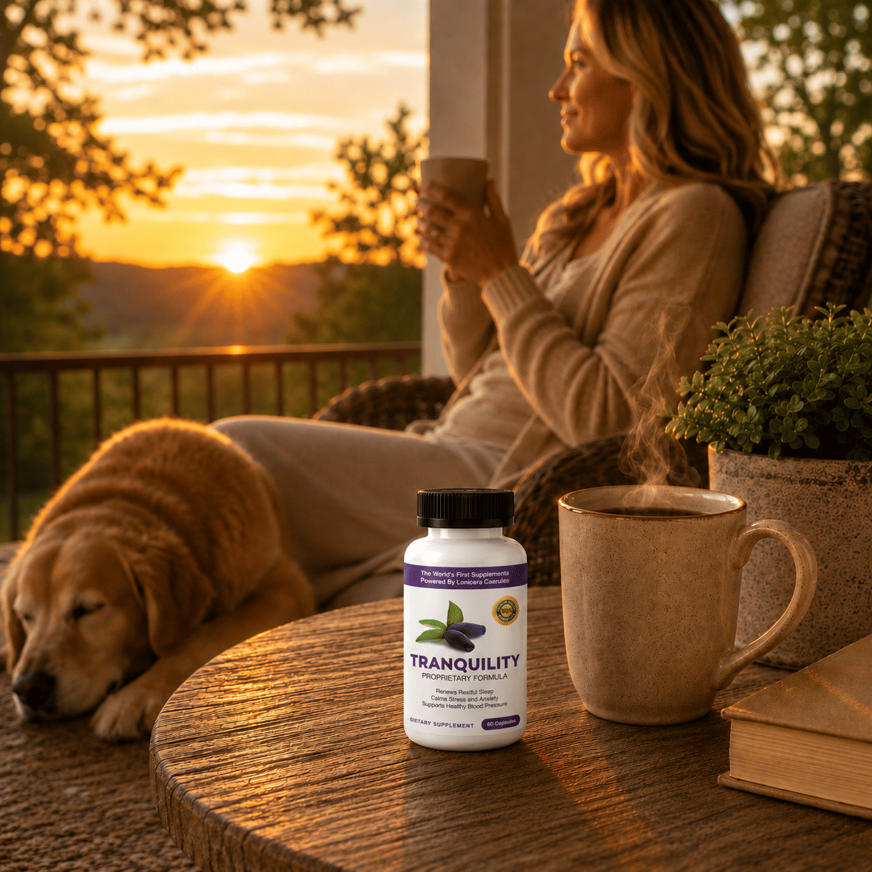 Tranquility – The Ultimate Chill Pill. Natural Support for Healthy Blood Pressure, Sleep, and Stress Management - 60 Capsules