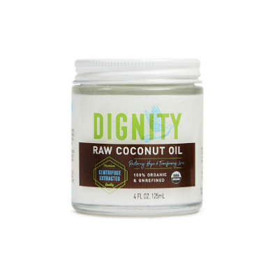 Dignity Coconuts Raw Coconut Oil - 100% Organic Unrefined Coconut Oil - 15 fl oz Glass Jar - Centrifuge Extracted 15 Fl Oz (Pack of 1)