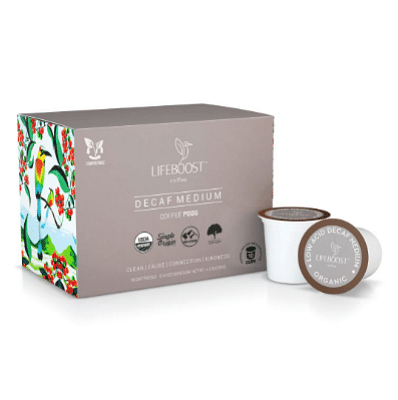 Medium Roast Decaf Coffee Pods (10 pods)