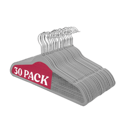 Non Slip Velvet Clothing Heavy Duty Hangers with 360 Degree Rotatable Hook