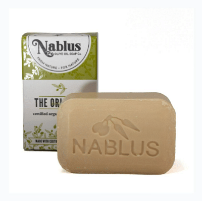 Nablus 100% Certified Organic The Original Virgin Oil Soap Whole Body & Hair 3.5 oz. (1 Bar) -Natural and Organic Cosmetic certified-Halal Certified Not Tested on Animals- Totally Vegan For Men and Women