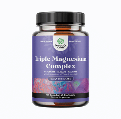 Triple Magnesium Complex 400mg per serving - 180 Capsules