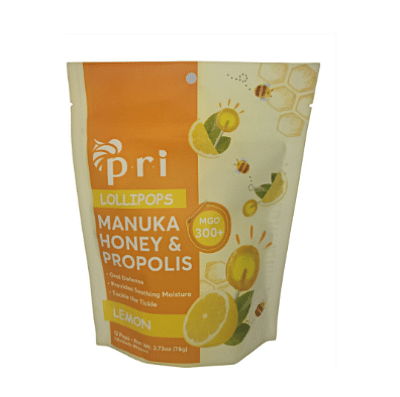 PRI Manuka Honey and Propolis Lollipops