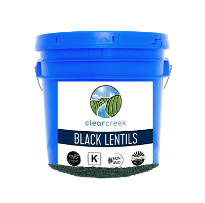 Beluga Lentils | 25 LBS Bucket