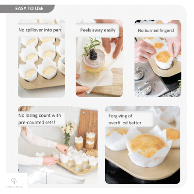192 PC Disposable Silicone Paper Cupcake Liners