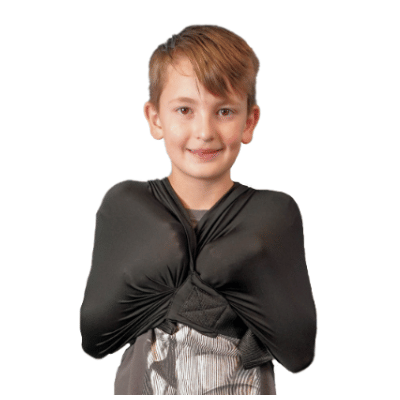 Abby & Noah Sensory Compression vest for Adults & Kids with Autism, ADHD, Anxiety, and Sensory Issues - Deep Pressure Calming Hug Adjustable Sensory Clothing (Alternative to Weighted Hug) (Black, Large) Adult-Large