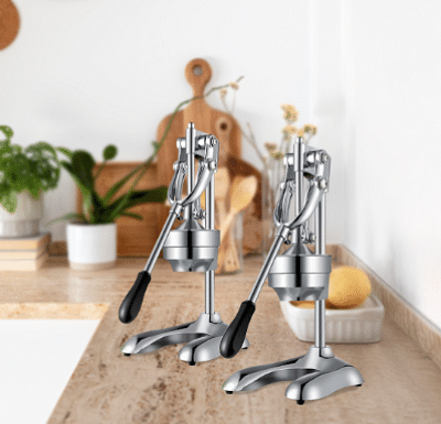 SOGA 2x Stainless Steel Manual Juicer Hand Press Juice Extractor Squeezer Orange Citrus