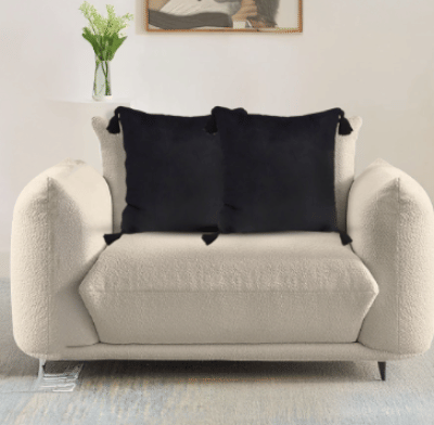 SOGA 2X Black Vintage Butterfly Pillow Tassel Velvet Square Throw Pillow