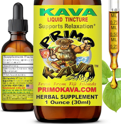 Drops | Natural Kava from Fiji | Fast Acting Kava Root Extract for Calming & Relaxation | 50 mg Potent Kavalactones | 1 oz