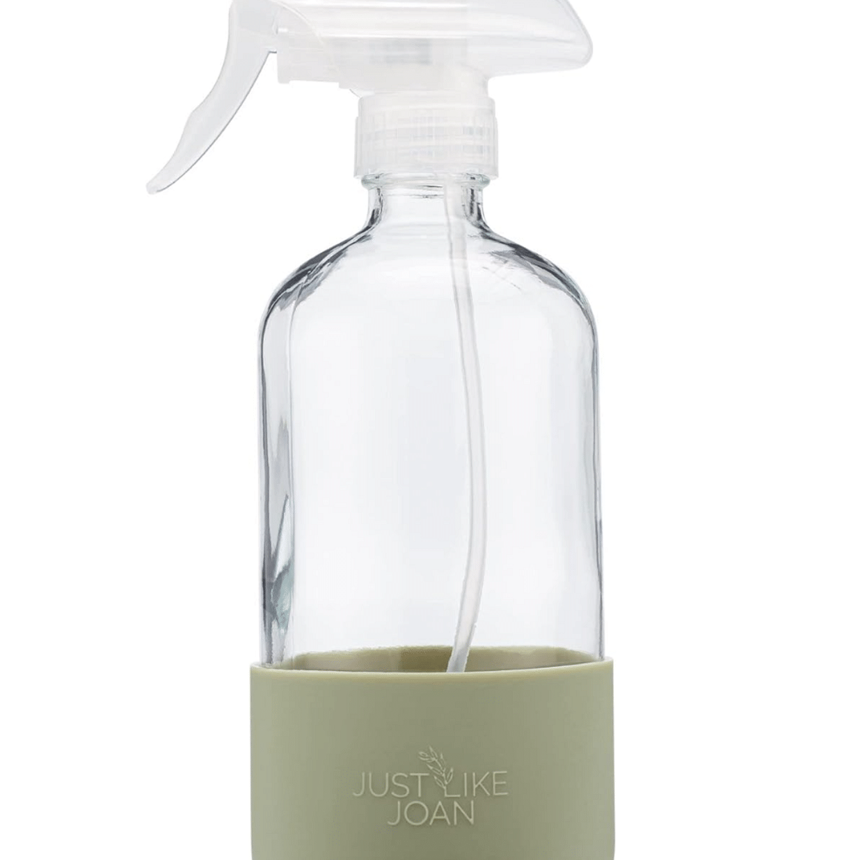 Glass Spray Bottles 16 oz with Silicone Sleeve - Clear Glass Spray Bottles for Cleaning Solutions, Essential Oils, Plants, Vinegar - Refillable - Food Safe (2 Pack - Black & Turquoise)