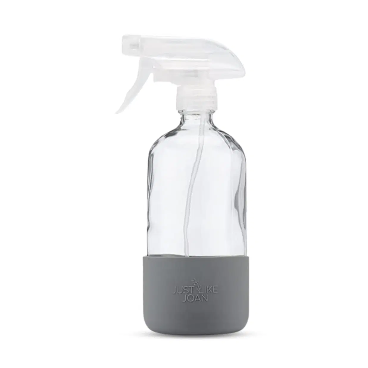 Glass Spray Bottles 16 oz with Silicone Sleeve - Clear Glass Spray Bottles for Cleaning Solutions, Essential Oils, Plants, Vinegar - Refillable - Food Safe (2 Pack - Black & Turquoise)