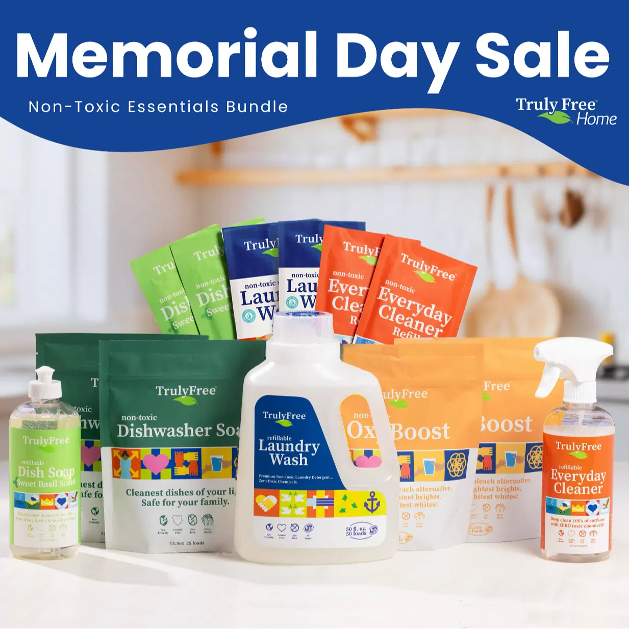Non-Toxic Home Essentials Bundle, Unscented