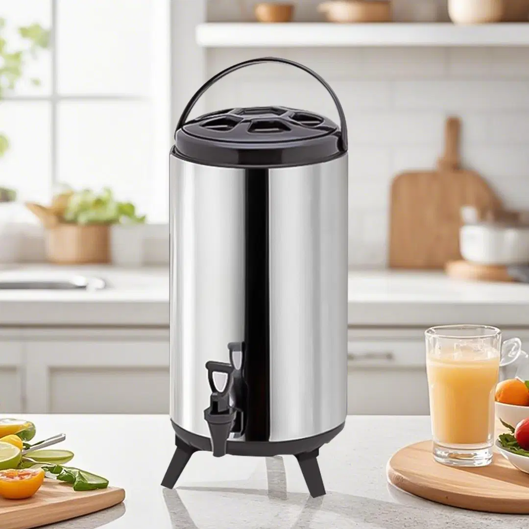 SOGA 8L Portable Insulated Cold/Heat Coffee Tea Beer Barrel Brew Pot With Dispenser