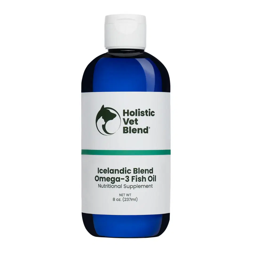 Holistic Vet Blend Icelandic Omega-3 Fish Oil for Pet Owners - 8 oz / 237 ml, Supports Immune & Nervous System Health and Skin & Coat Health