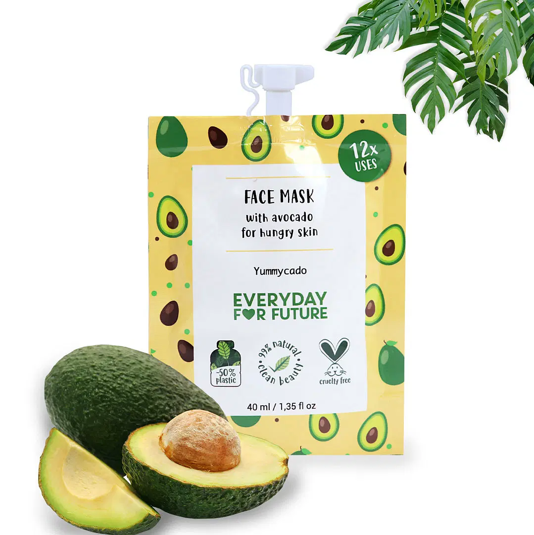 Nourishing Avocado Face Mask for Hydration & Glow, Vegan, 99% Natural, 12 Uses