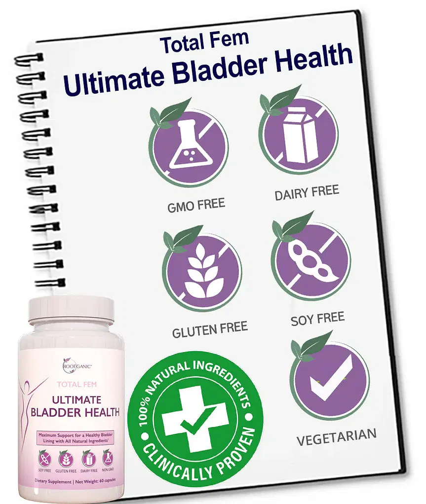 Total Fem Ultimate Bladder Health – D‑Mannose, Cranberry, Hibiscus & Uva Ursi for Urinary Tract Support & Leak Control