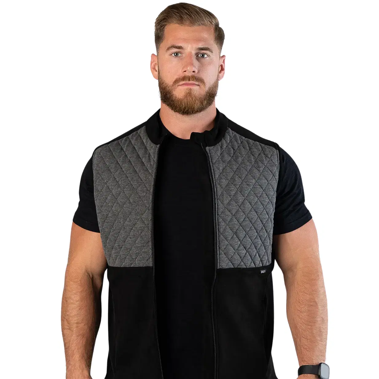 Recovery Vest Chevron Gray – 5.5 lb Weighted Posture & Strength Vest