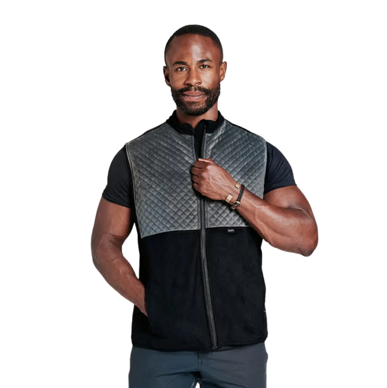 Recovery Vest – 5.5 lb Weighted Posture & Strength Vest  - Diamond Gray