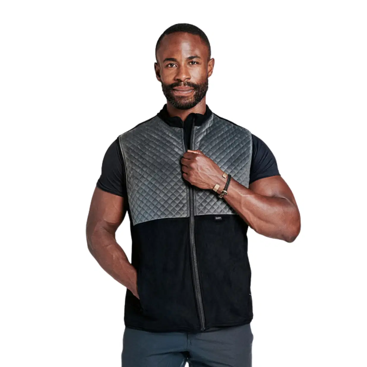 Recovery Vest – 5.5 lb Weighted Posture & Strength Vest  - Diamond Gray