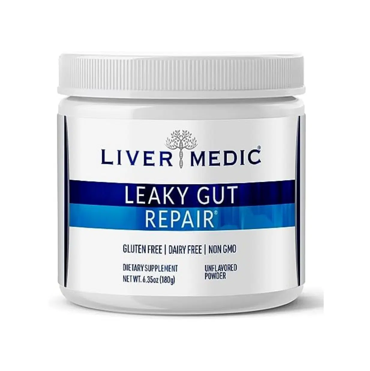 Leaky Gut Repair Gut Health Support: L-Glutamine, Slippery Elm for IBS, Heartburn Relief, Bloating to Soothe Stomach for Women & Men Capsules (Unflavored) 180g