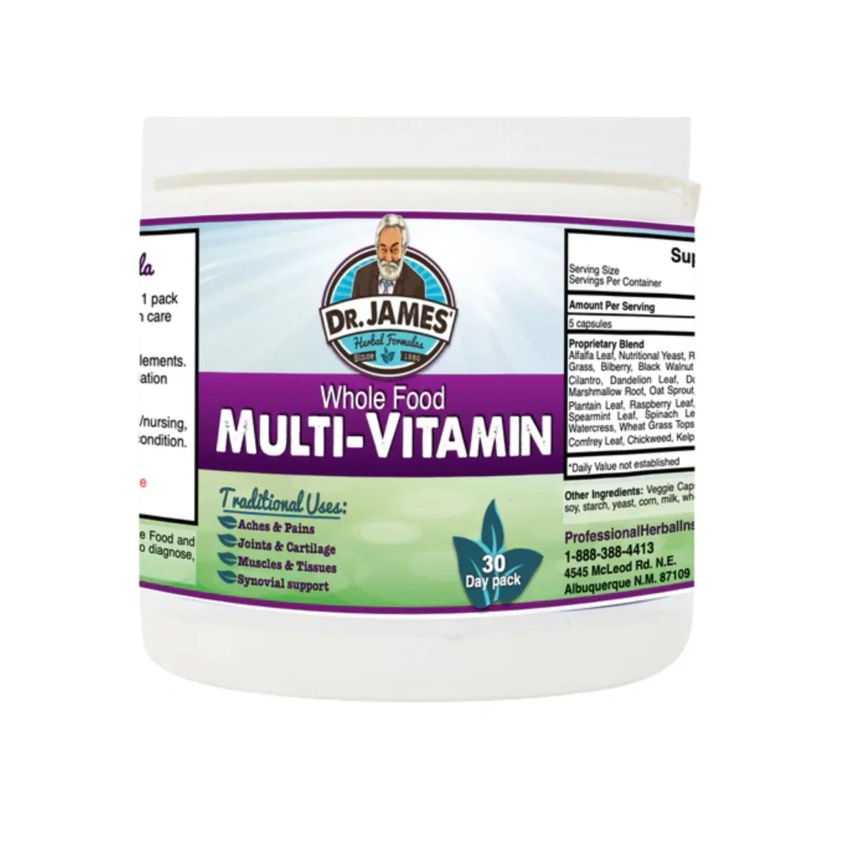 Whole Food Multivitamin Pack – Daily Plant-Based Nutrition with 50+ Herbs, Greens & Superfoods