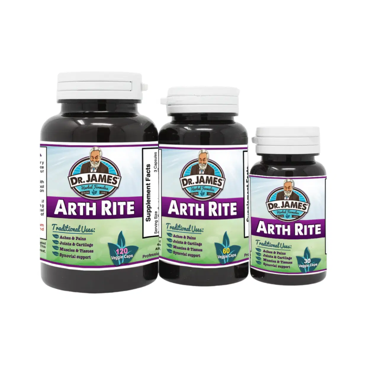 ARTH RITE – Joint & Muscle Support Supplement – Herbal Relief for Arthritis, Fibromyalgia & Inflammation – 730mg Per Capsule – Now in Veggie Caps
