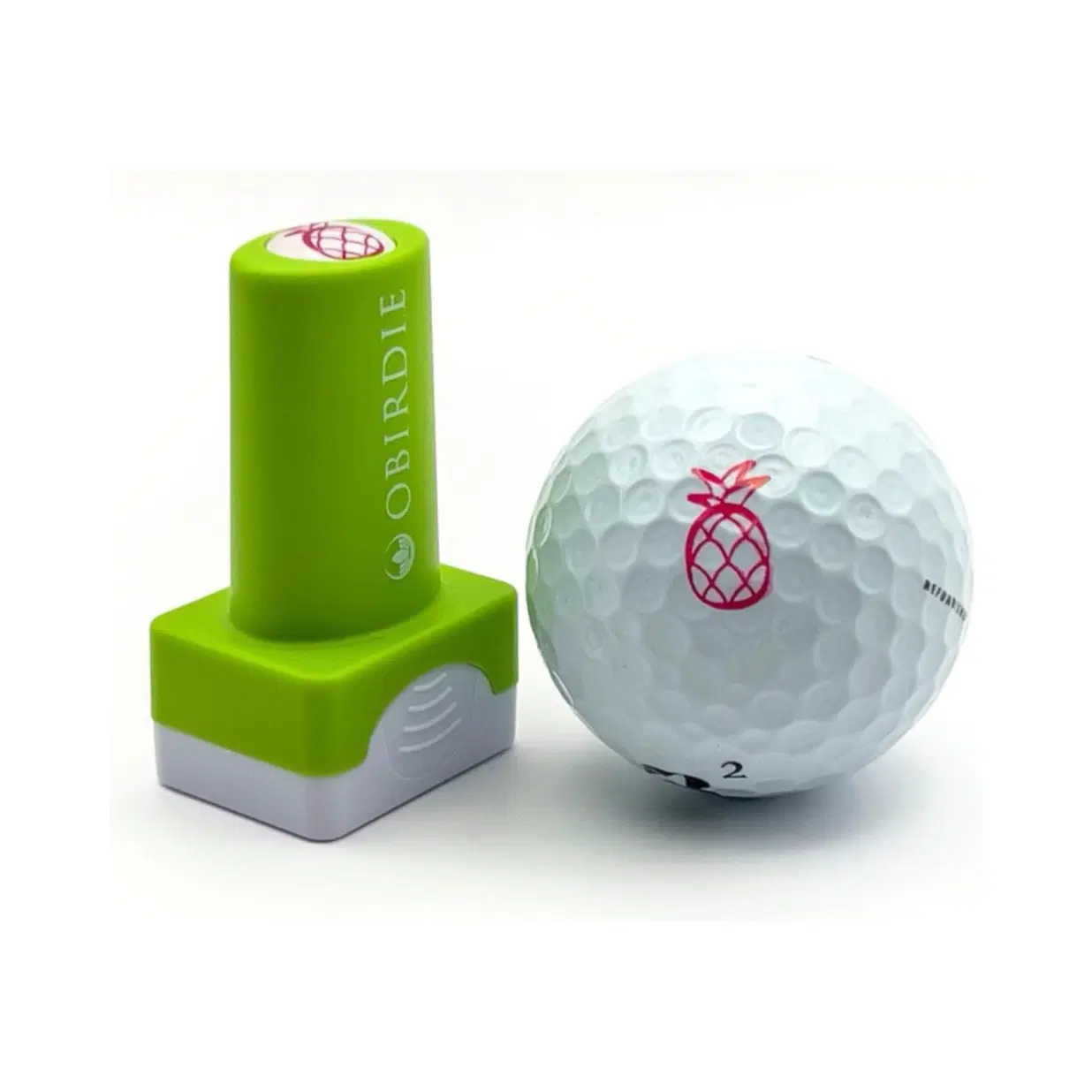 Self-Inking Golf Ball Stamp | Chic & Fun Golf Ball Stamper | Fast-Drying, Waterproof Golf Ball Marker Stamp | Reusable Golf Accessories for Women | Golfer Gifts | Golf Gadgets Pineapple