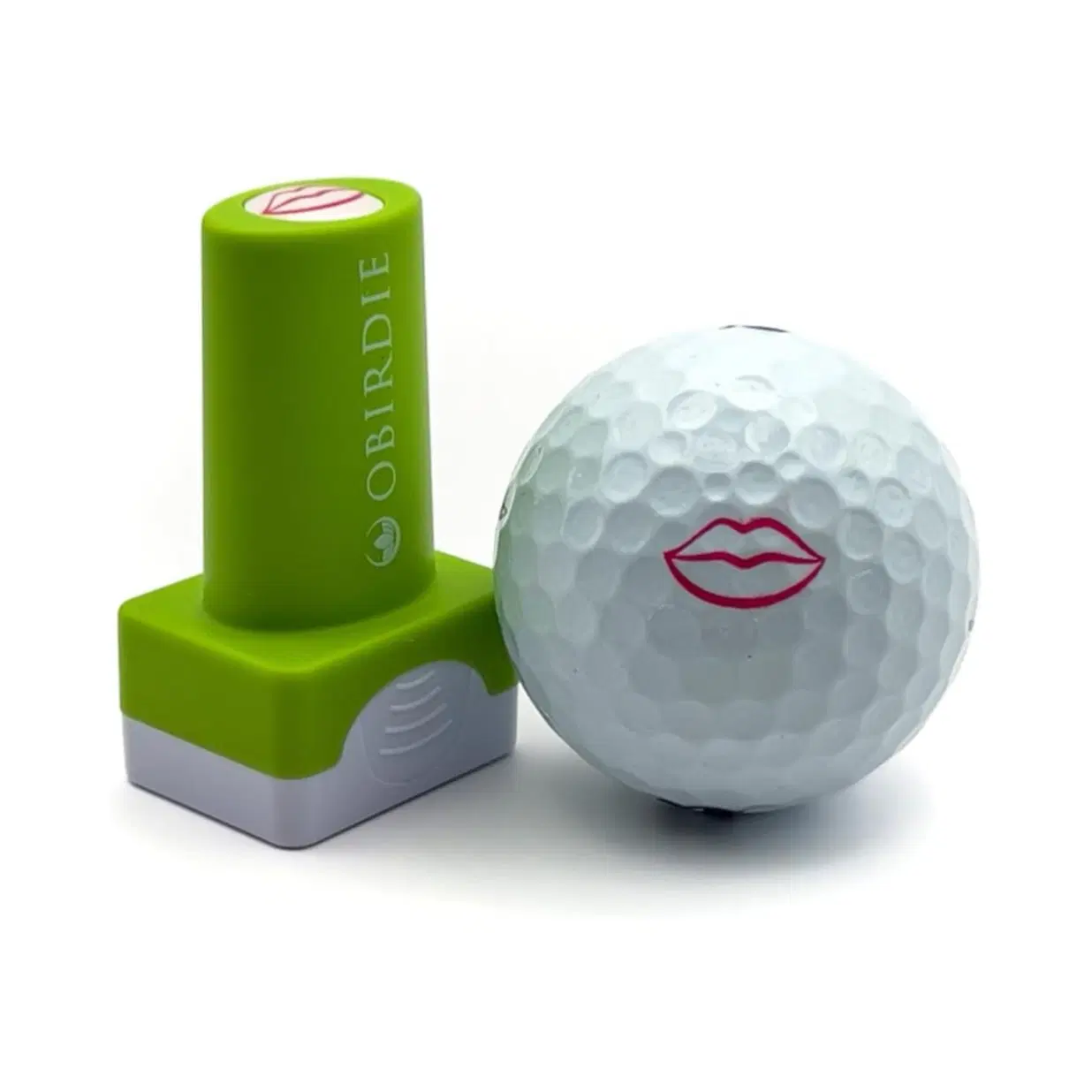 Self-Inking Golf Ball Stamp | Chic & Fun Golf Ball Stamper | Fast-Drying, Waterproof Golf Ball Marker Stamp | Reusable Golf Accessories for Women | Golfer Gifts | Golf Gadgets Lips