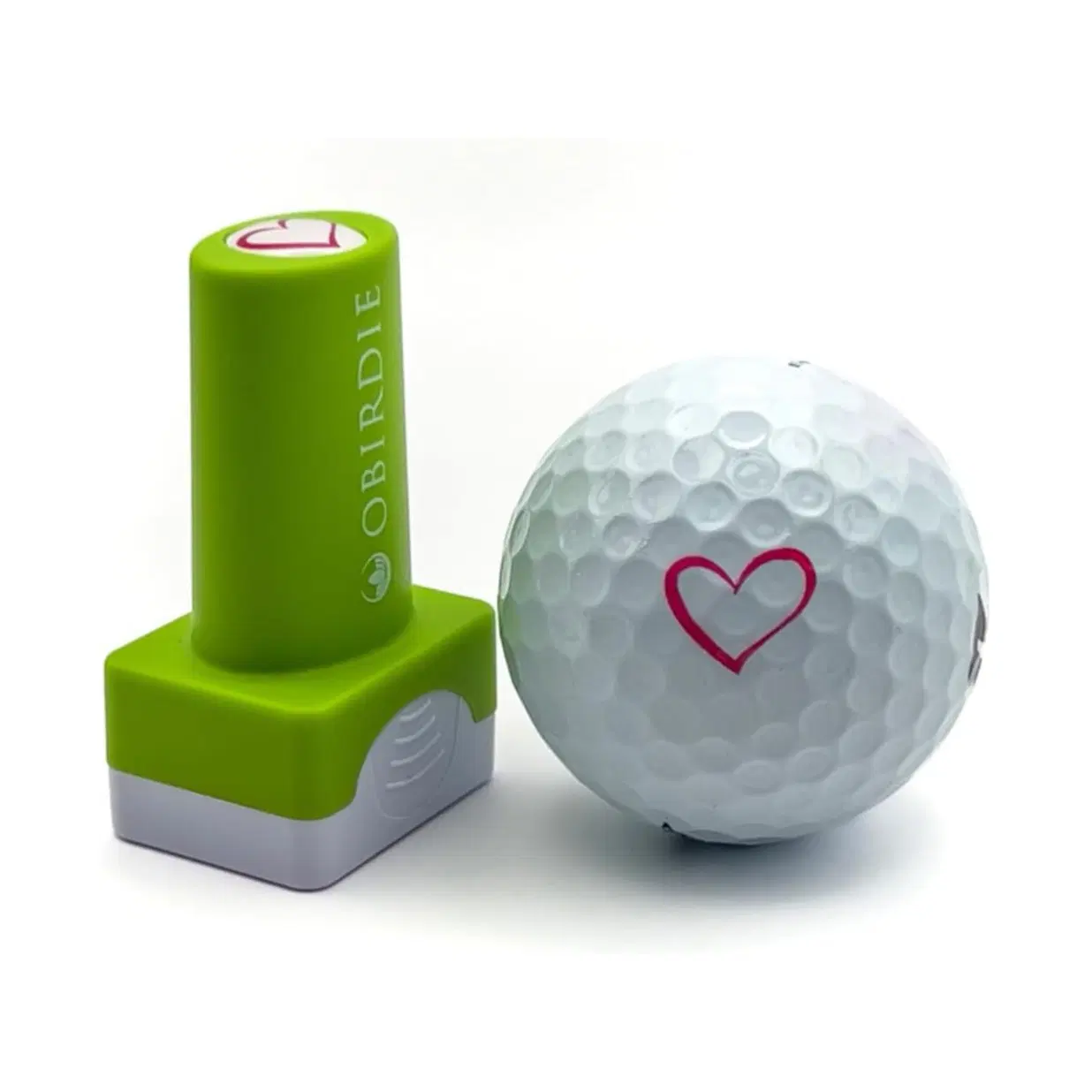 Self-Inking Golf Ball Stamp | Chic & Fun Golf Ball Stamper | Fast-Drying, Waterproof Golf Ball Marker Stamp | Reusable Golf Accessories for Women | Golfer Gifts | Golf Gadgets Heart