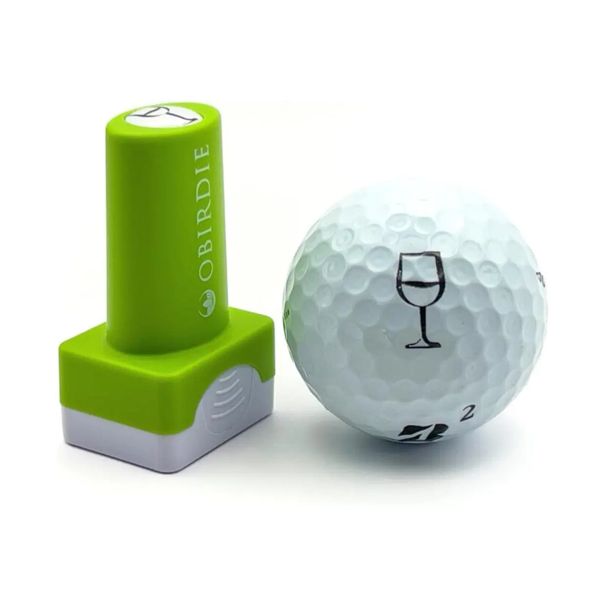 Self-Inking Golf Ball Stamp | Chic & Fun Golf Ball Stamper | Fast-Drying, Waterproof Golf Ball Marker Stamp | Reusable Golf Accessories for Women | Golfer Gifts | Golf Gadgets Wine Glass