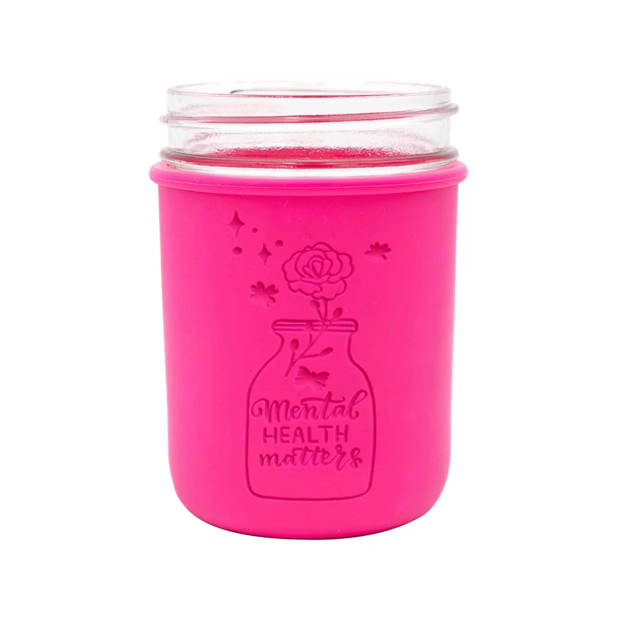 "Mental Health Matters" Silicone Sleeve – Laser Engraved, Food-Grade, Heat-Resistant Grip for Tumblers & Mugs – Durable, Inspirational Accessory & Thoughtful Gift