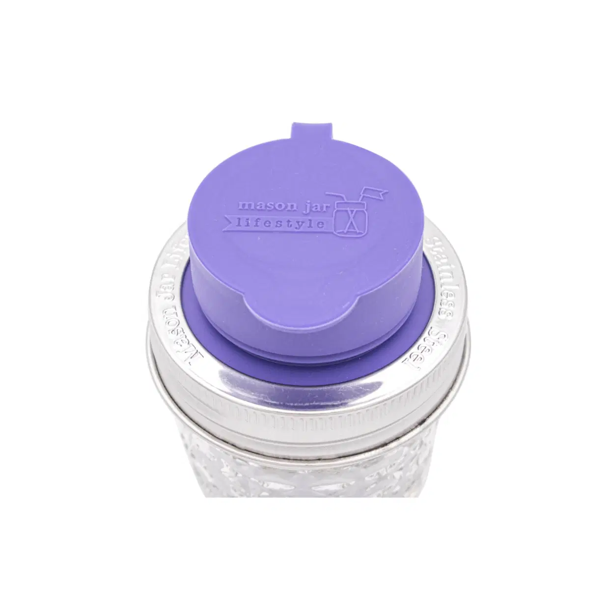 Silicone Chug Lids for Regular Mouth Mason Jars – Leak-Resistant, BPA-Free, Dishwasher Safe – Includes Rust-Proof Stainless Steel Band – Wide Opening for Fast Hydration