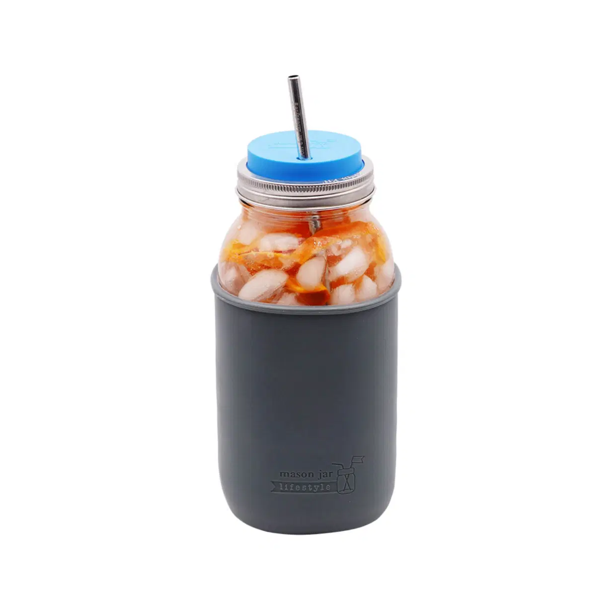 Silicone Sleeve for Half Gallon Mason Jars – 64oz Insulating Koozie for Ball Jars – BPA-Free, Dishwasher & Microwave Safe