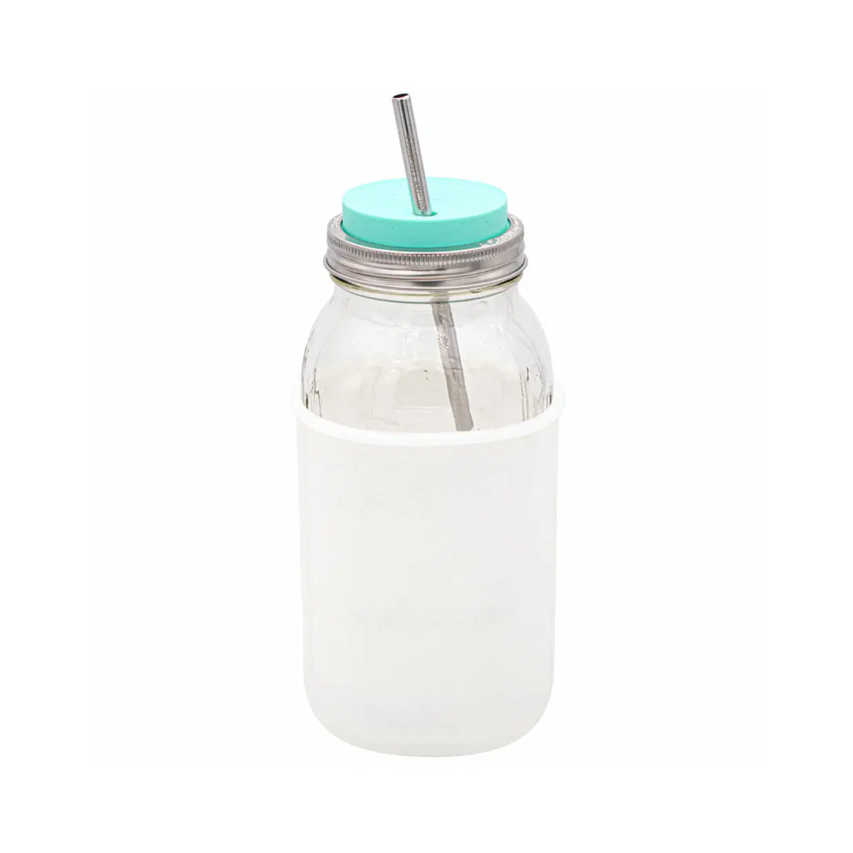 Silicone Sleeve for Half Gallon Mason Jars – 64oz Insulating Koozie for Ball Jars – BPA-Free, Dishwasher & Microwave Safe