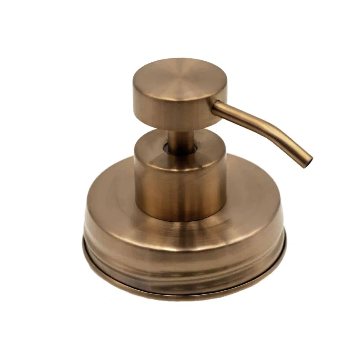Rose Gold Soap Pump Lid Kit for Mason Jars – Rustproof 304 Stainless Steel Dispenser for Regular Mouth – Refillable Pump for Hand Soap, Lotion, Dish Soap & More