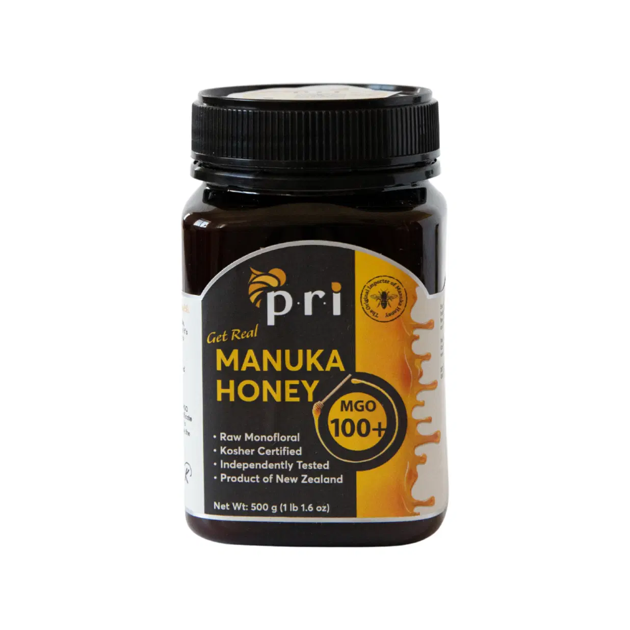 Manuka Honey MGO 100+ – Raw, Cool-Processed, Certified Kosher Honey from New Zealand & Australia
